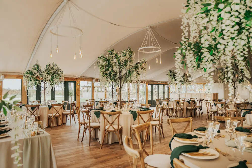 Wedding breakfast in The Pavilion