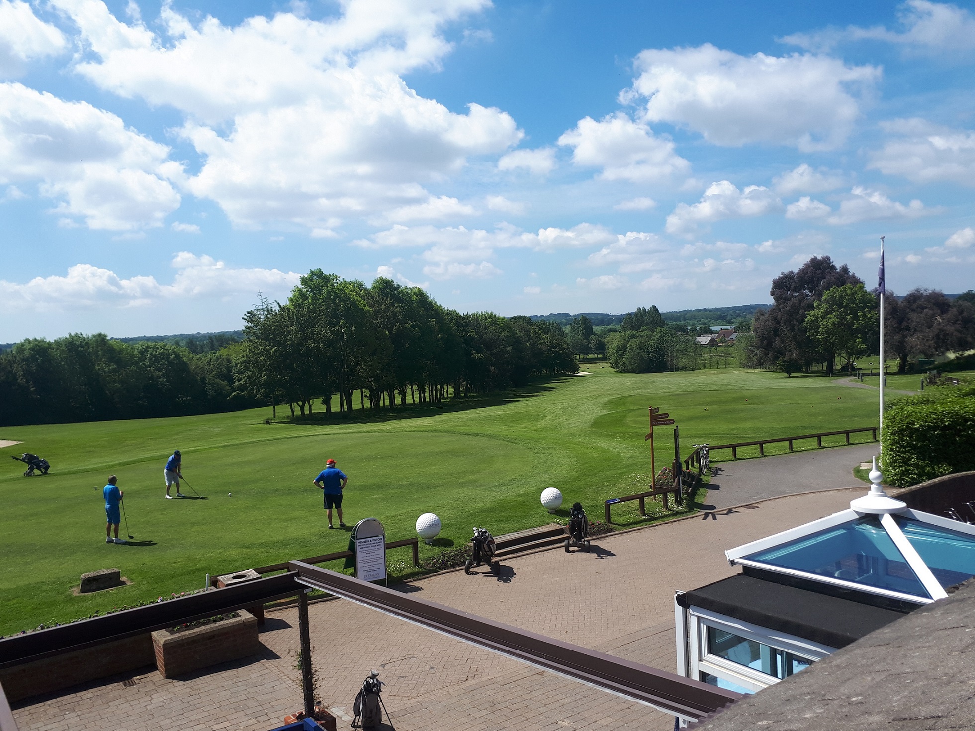 Dudsbury Golf Club view from balcony