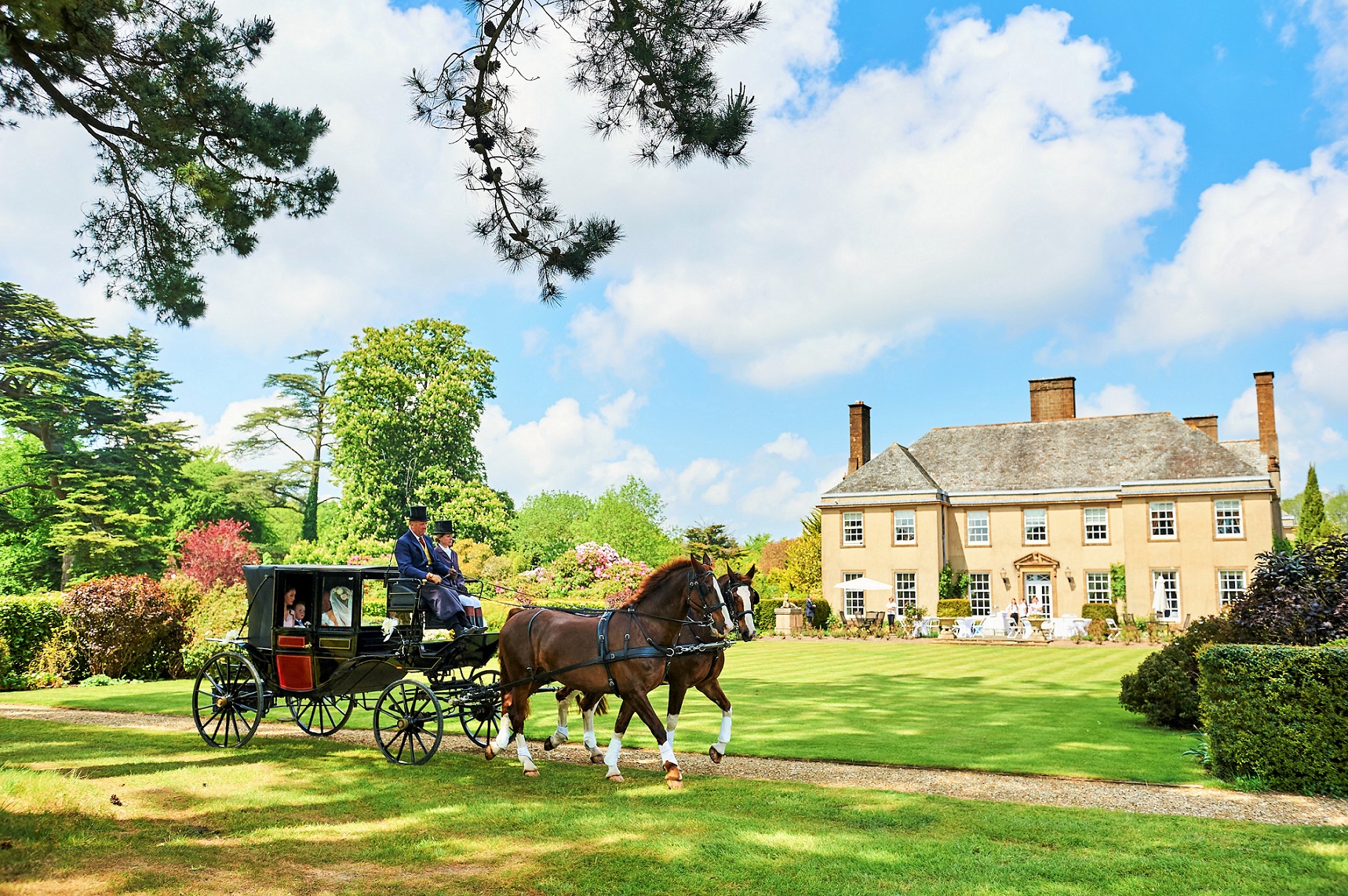 Hethfelton House horse and carriage