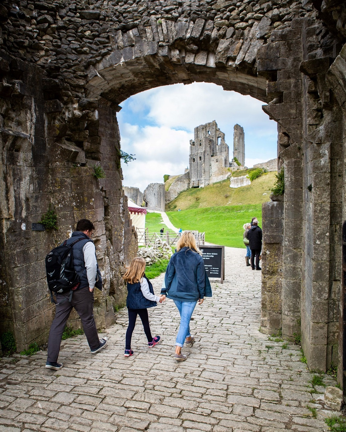 Corfe Castle entrance