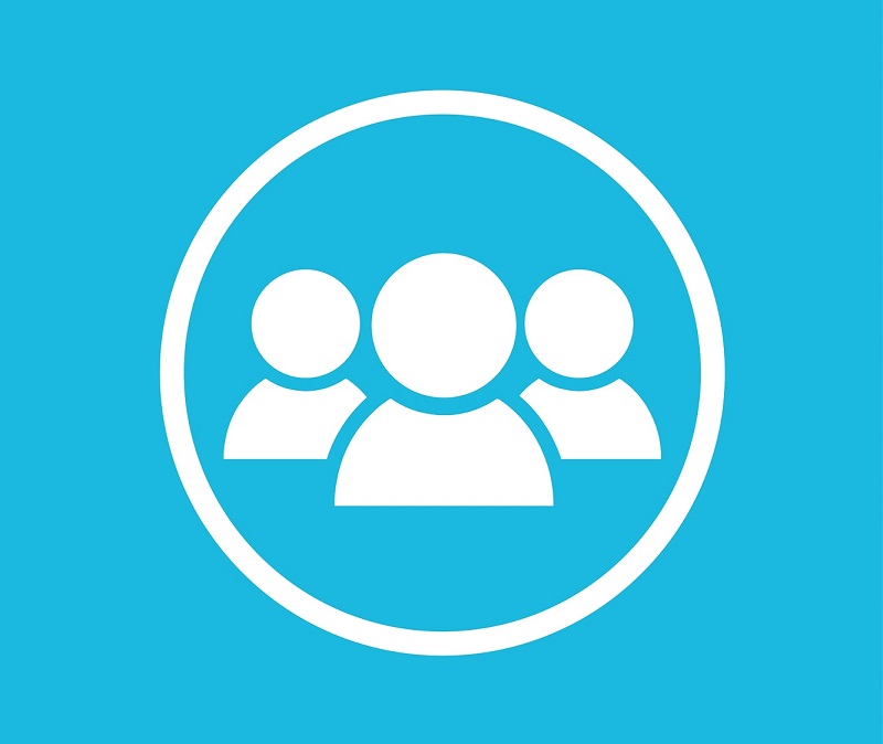 People on a turquoise background representing becoming a more responsive customer focused council