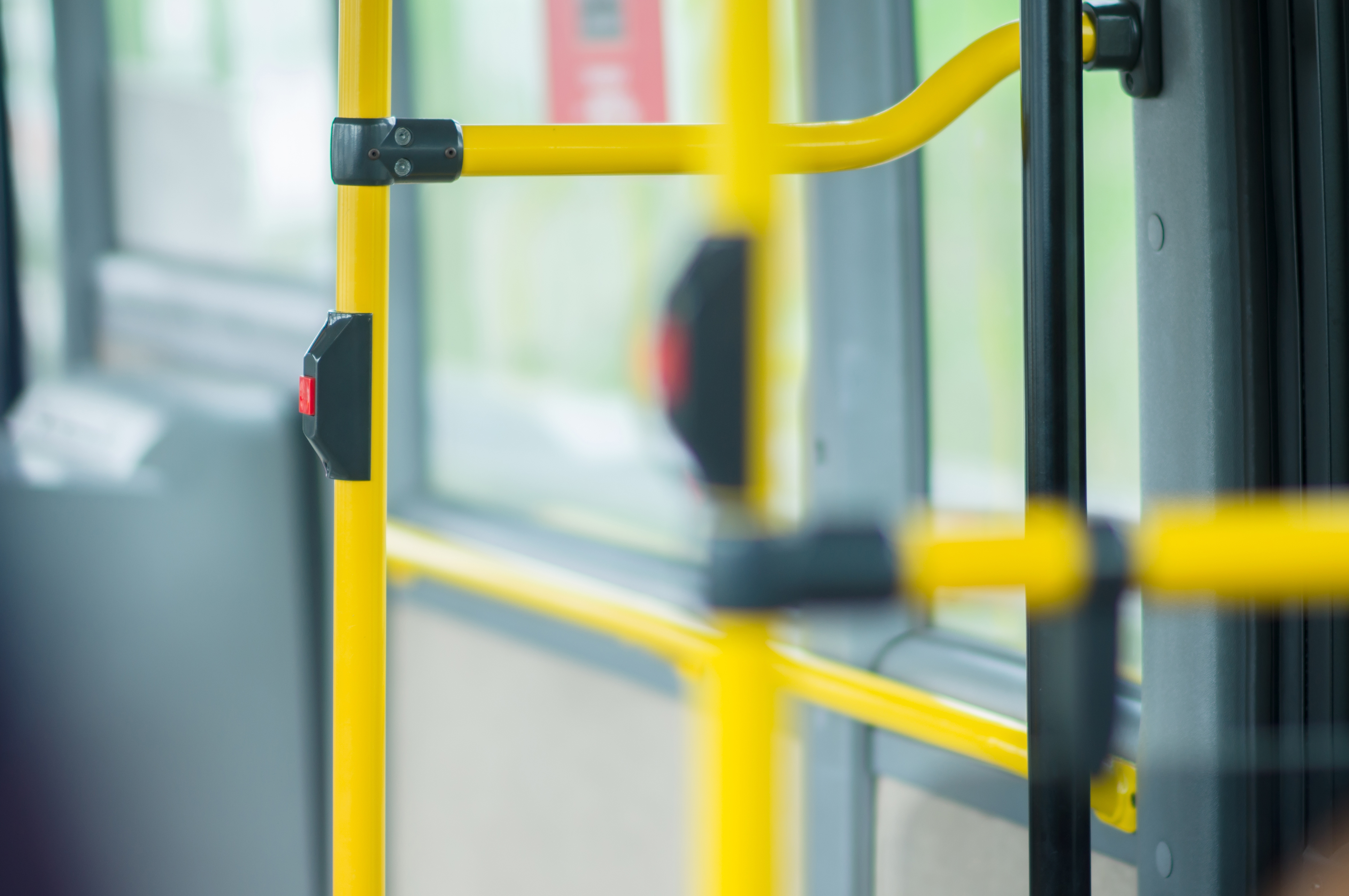 Interior of a bus