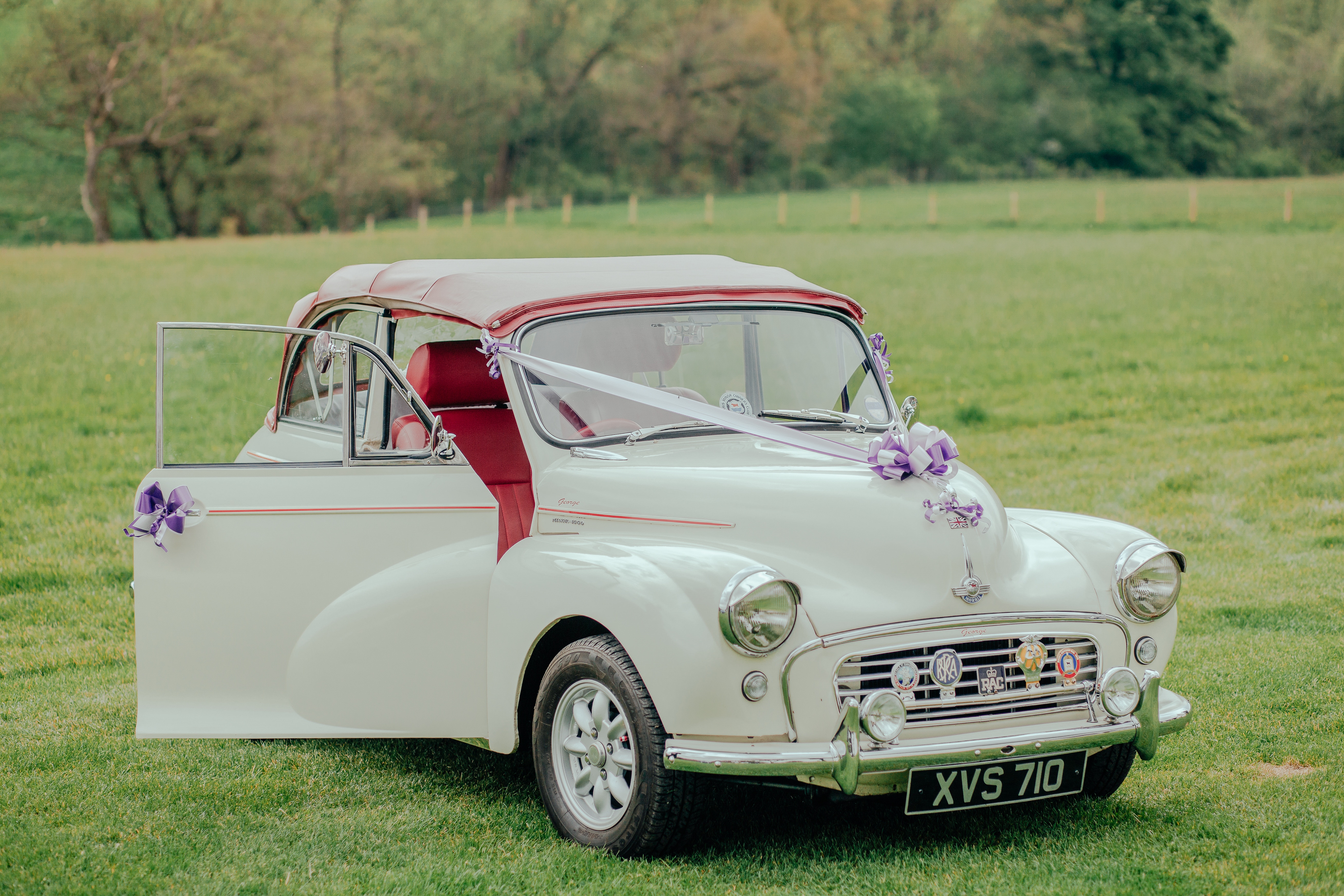 Vintage wedding car