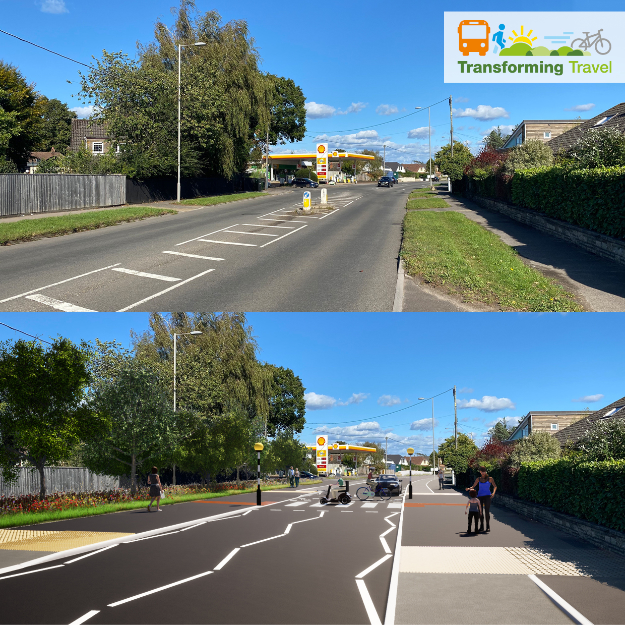 Digital Assets before and after pedestrian crossing