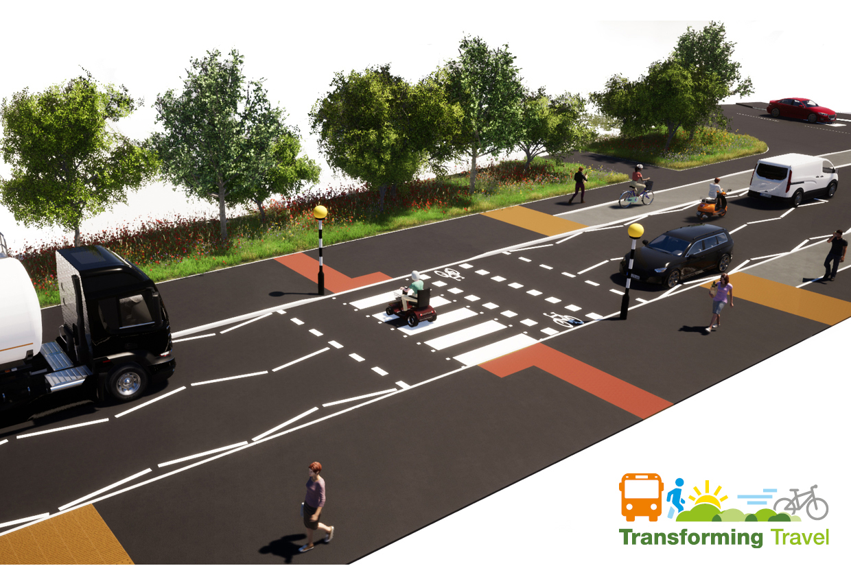 New pedestrian crossing