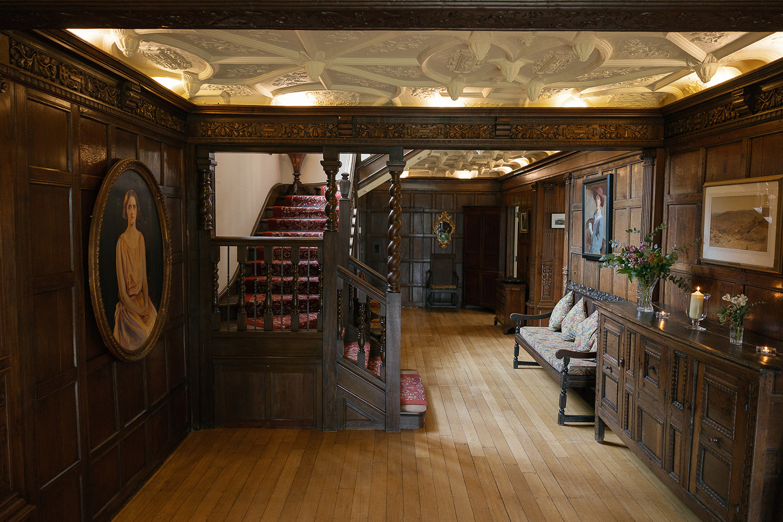 Studland Bay House - Oak Pannelled Hall (2)