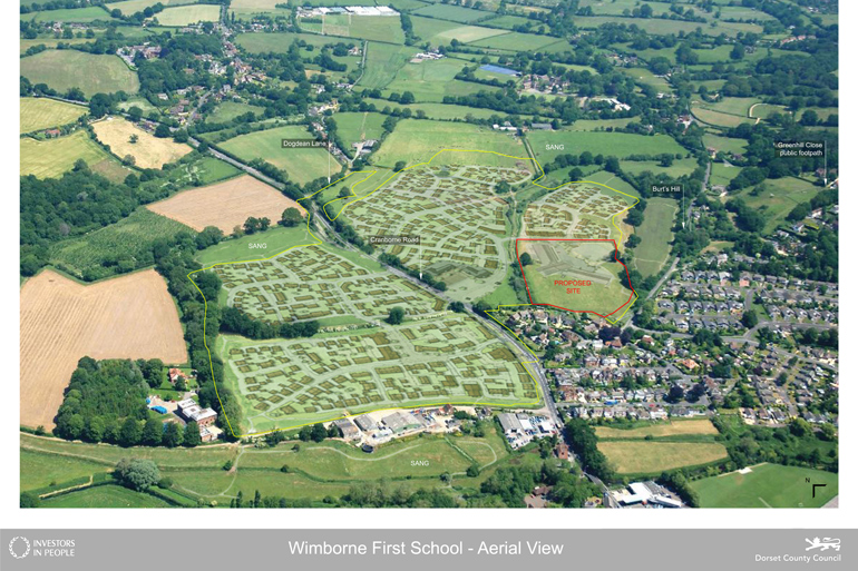 Dorset-County-Council-Wimborne-First-School-Aerial-View