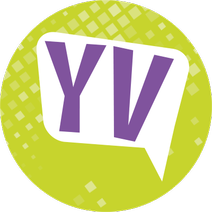 Youth Voice logo on a lime green background