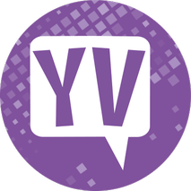Youth Voice logo on a purple background