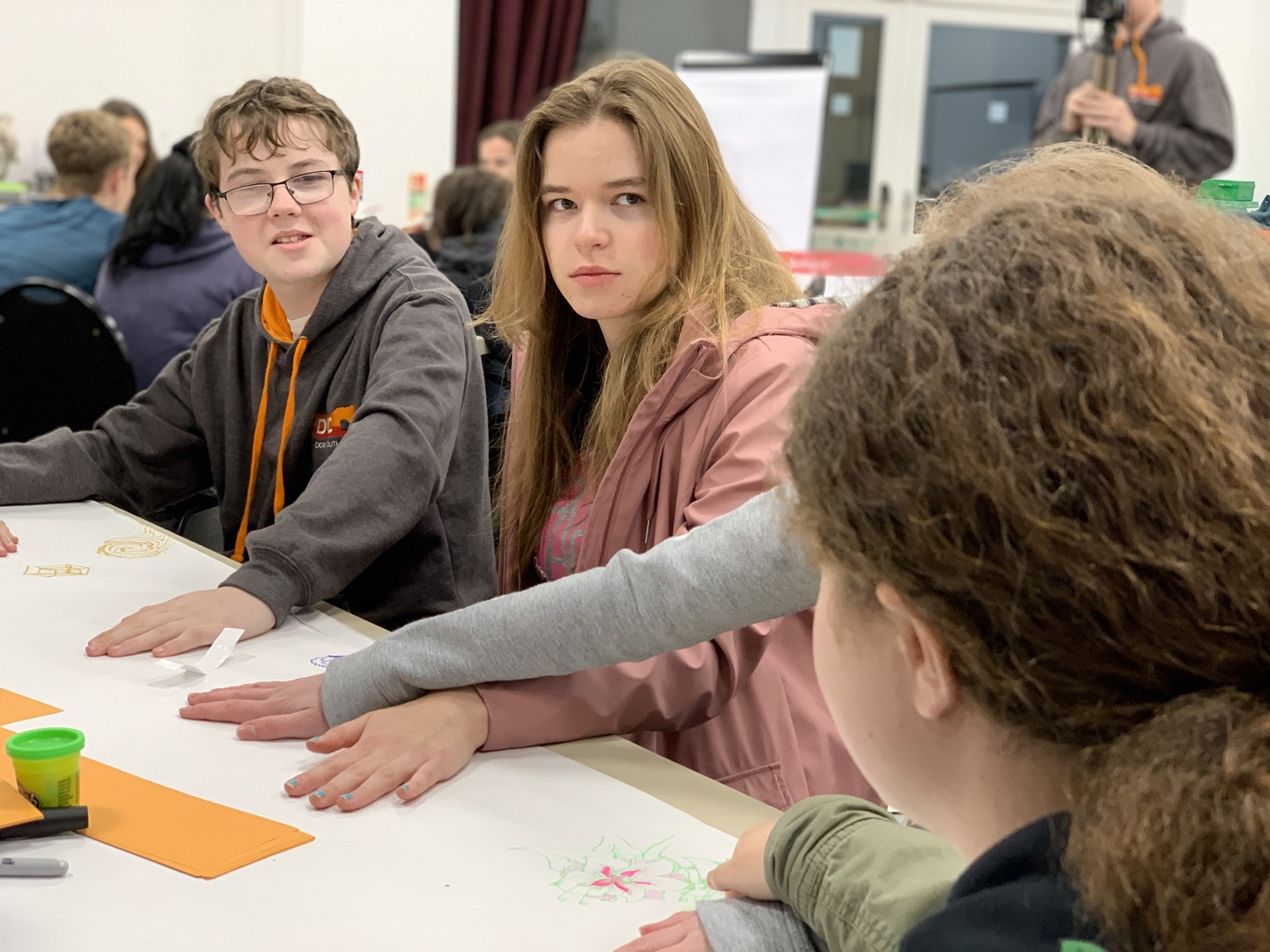 boy and girl at meeting