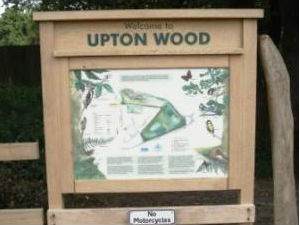 Upton Wood information sign