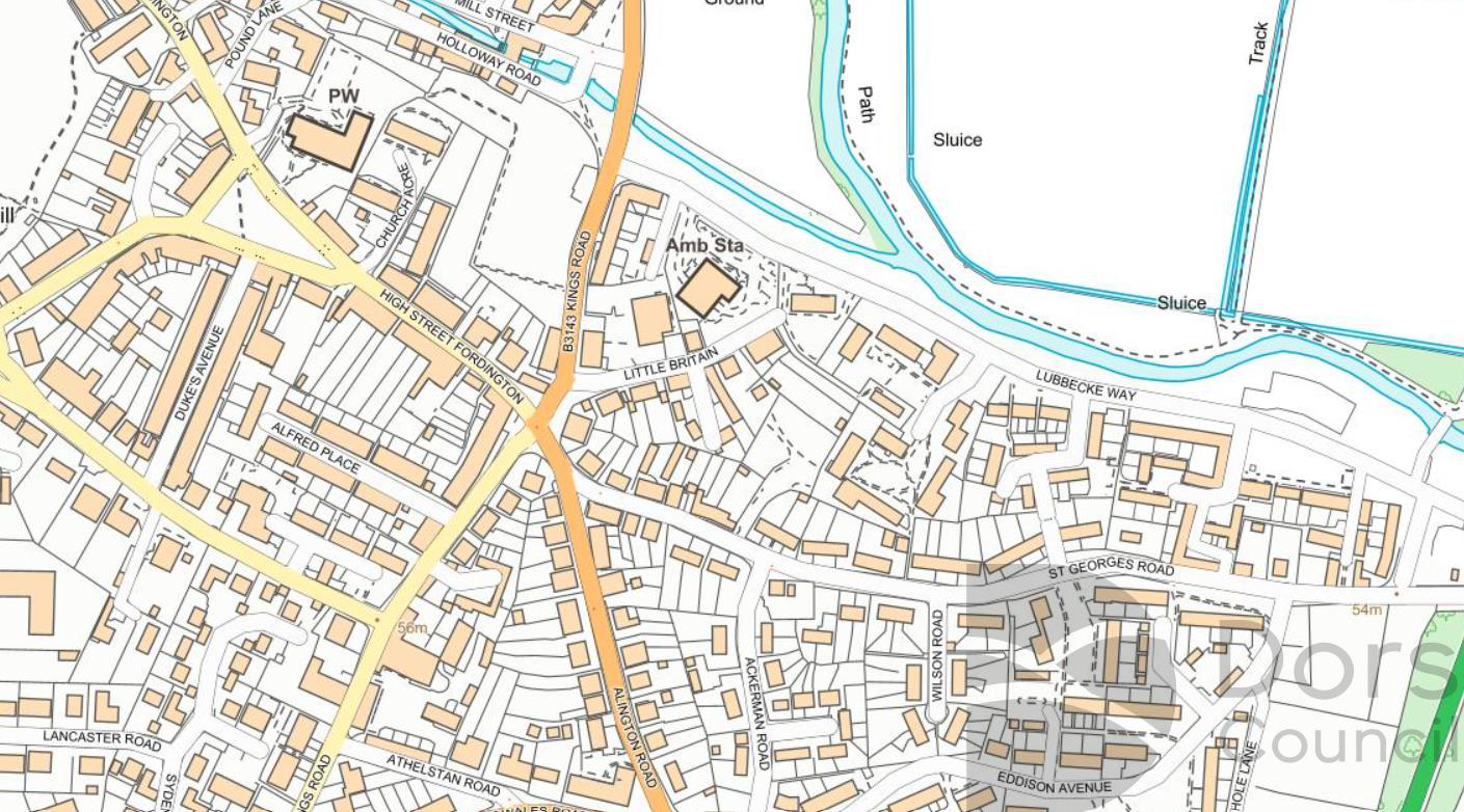 Figure 5 - Overland flow paths, Evie Place