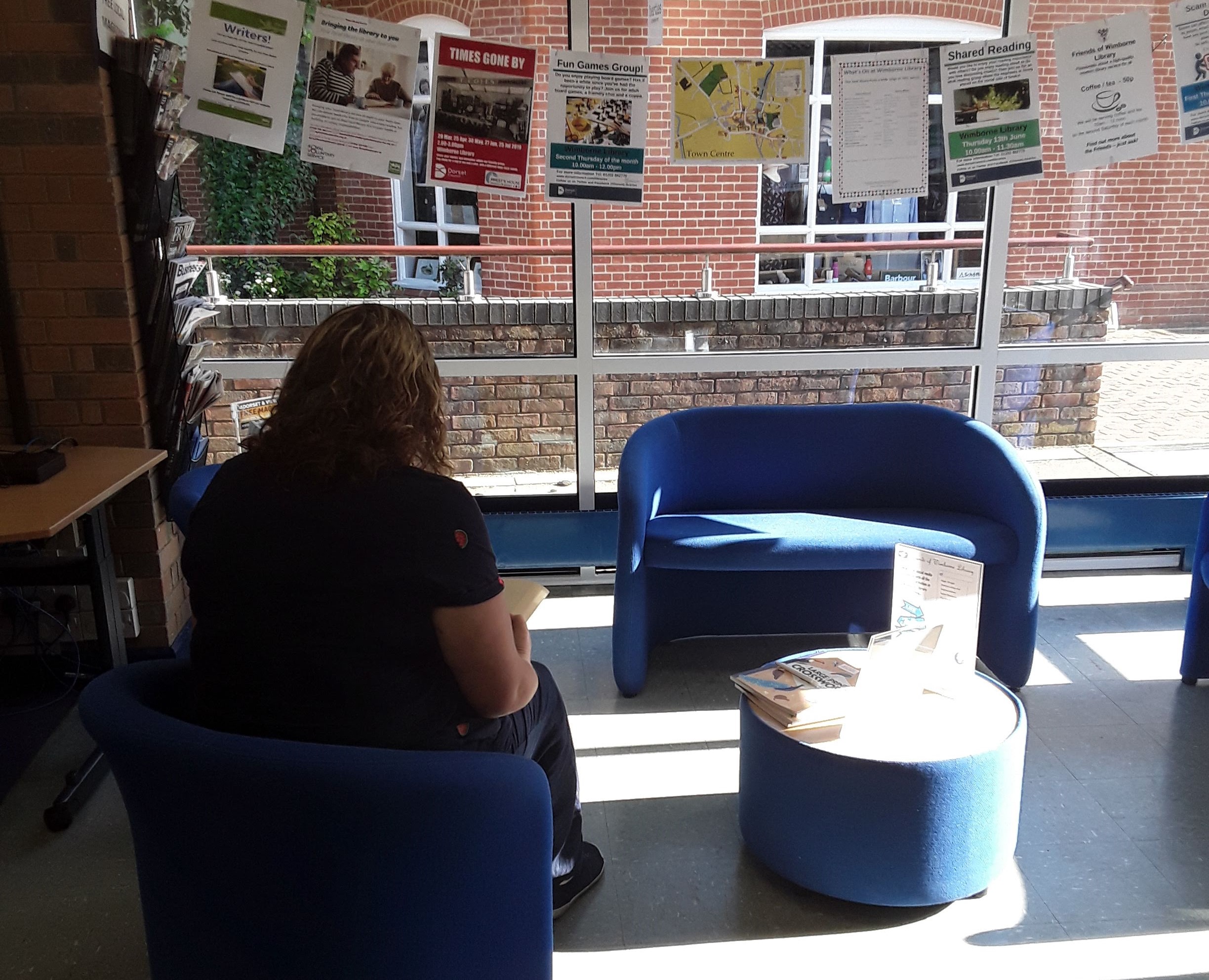 The library is usually a quiet place where people talk
