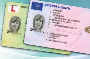 This is a picture of a driving licence, one of the excepted forms of identification when applying for a library card.
