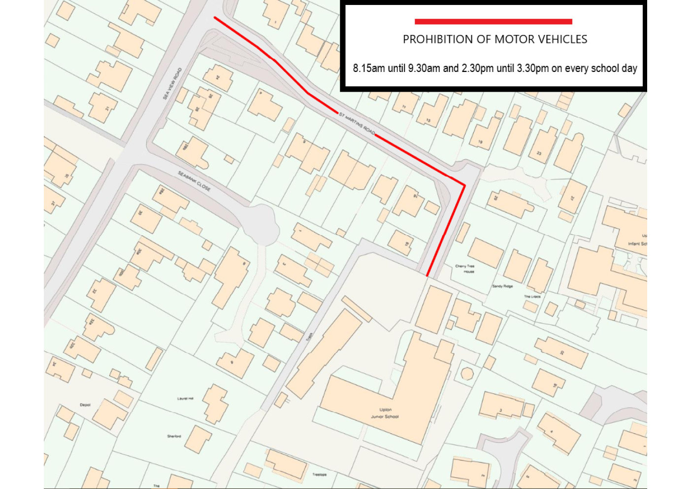 Upton Junior School School Streets Plan