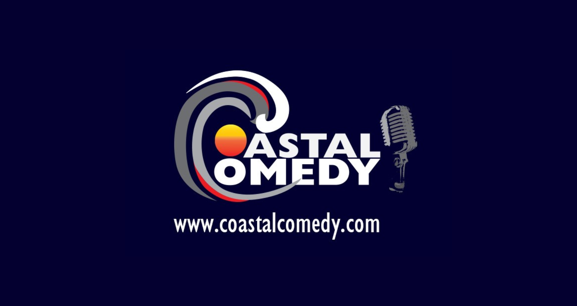 Coastal Comedy Logo with text www.coastalcomedy.com