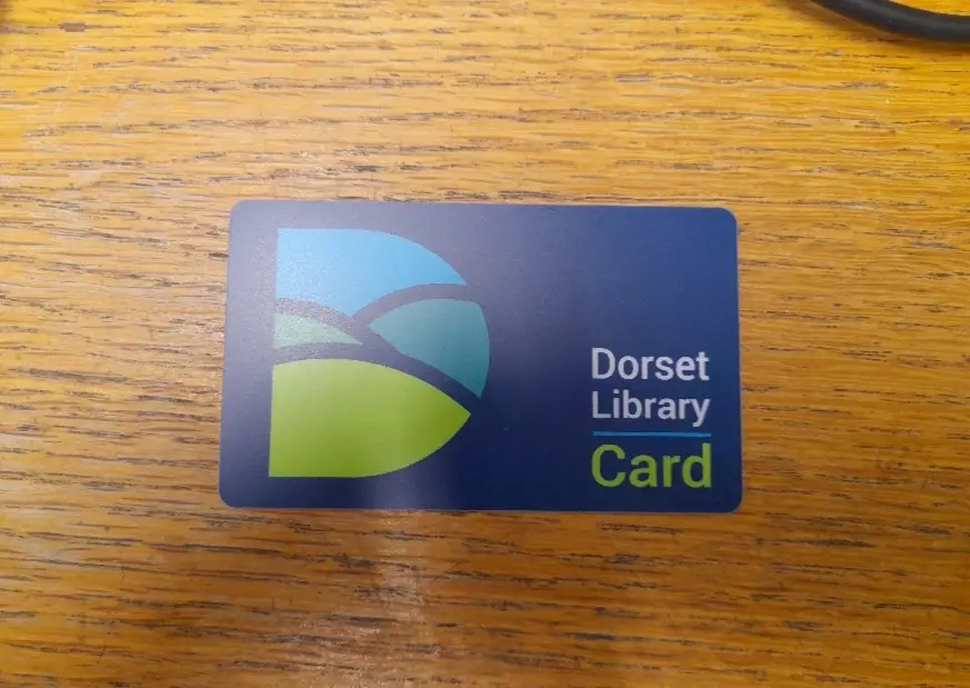 This is a picture of a Dorset Library Card.