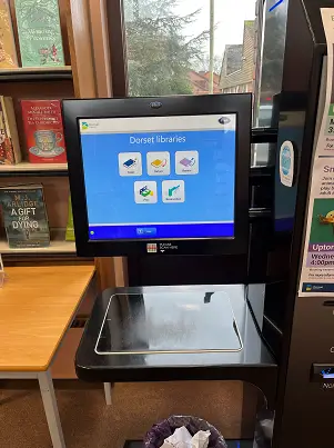 This is a picture of a self service machine.
