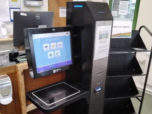 This is an image of the self service machine.