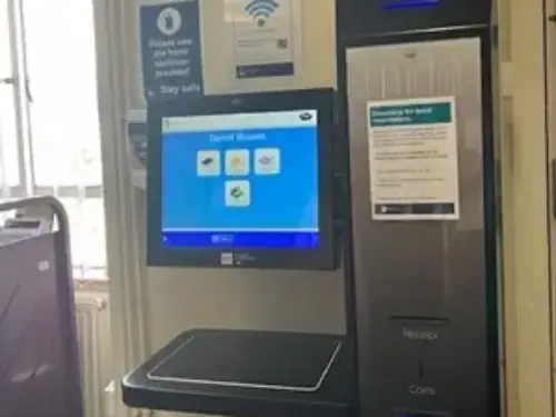 This is an image of the self service machine.