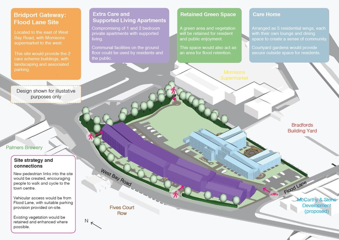 Bridgate Gateway Flood Lane concept rawing March 2021