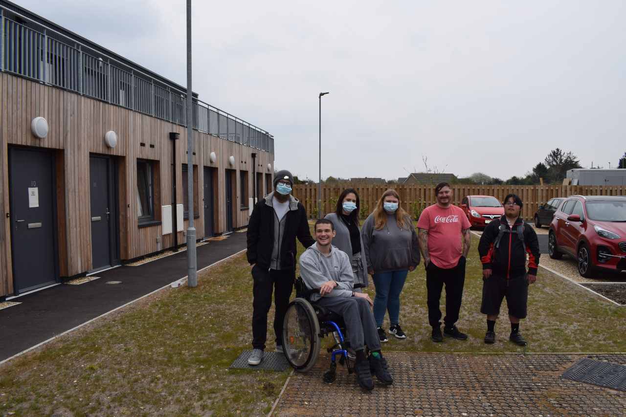 Red Oak Court tenants with CIC support staff