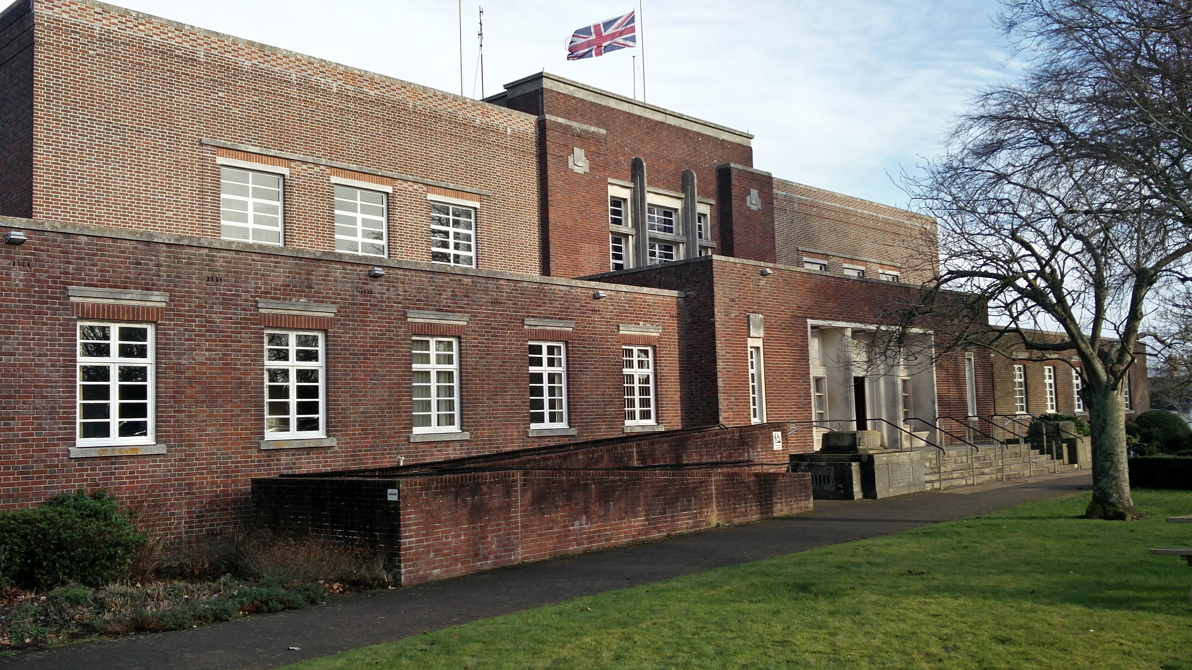 Front of County Hall, Dorchester