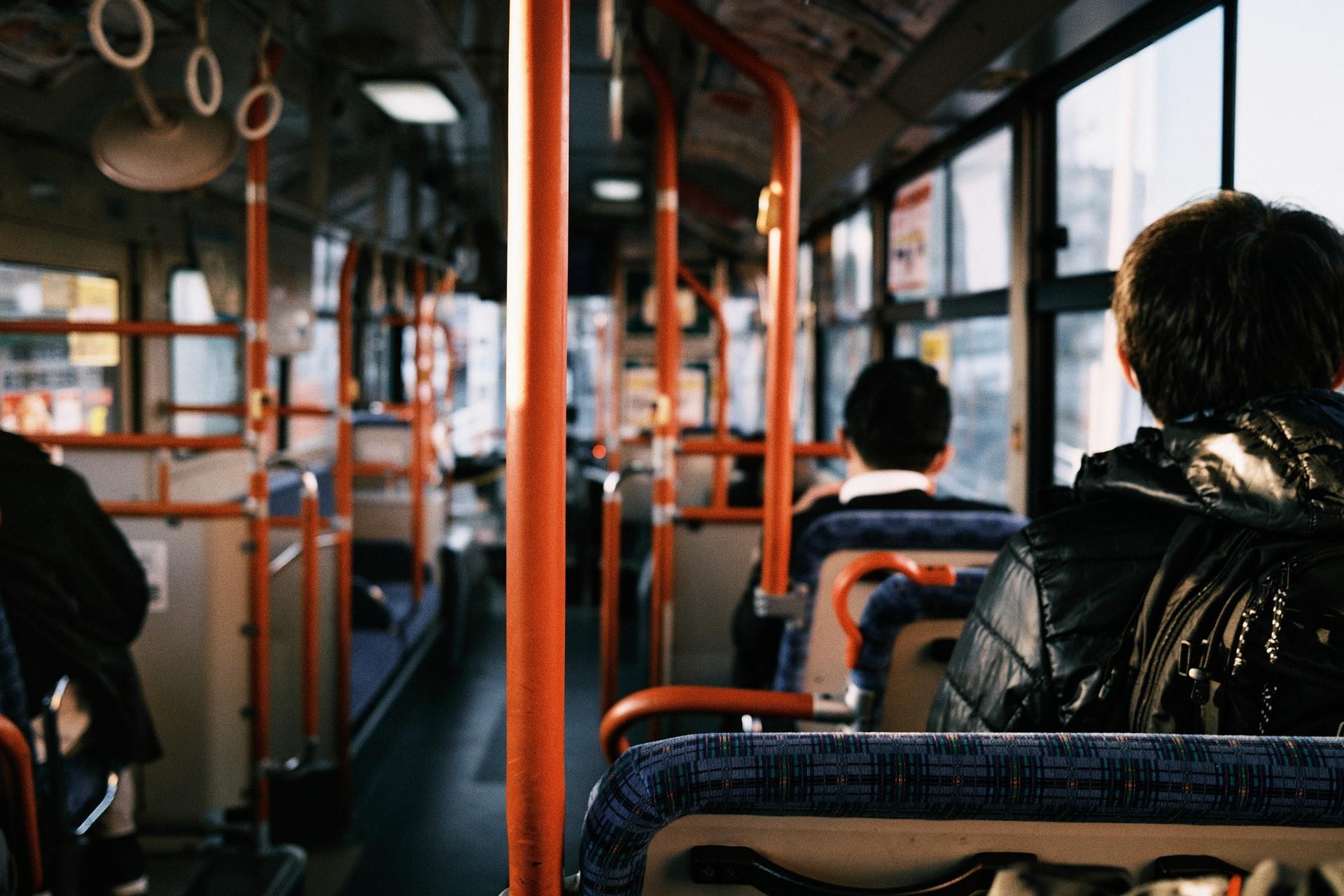 Children on school bus