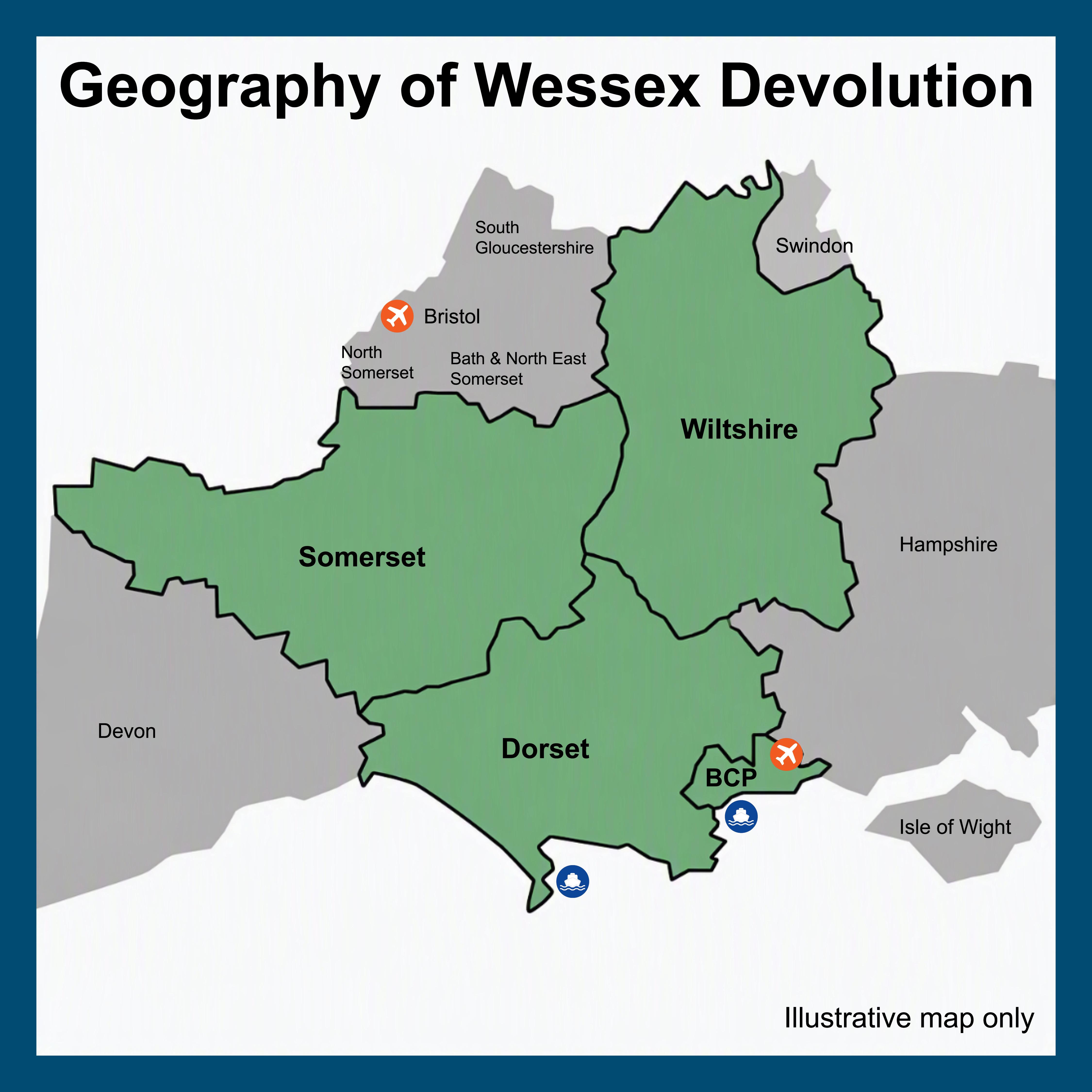 Geography of Wessex Devolution