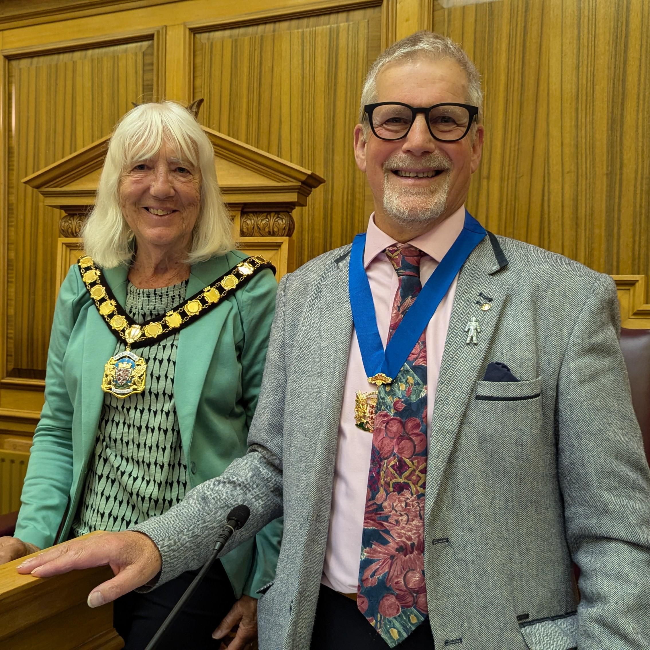 Cllr. Stella Jones and Cllr. Les Fry