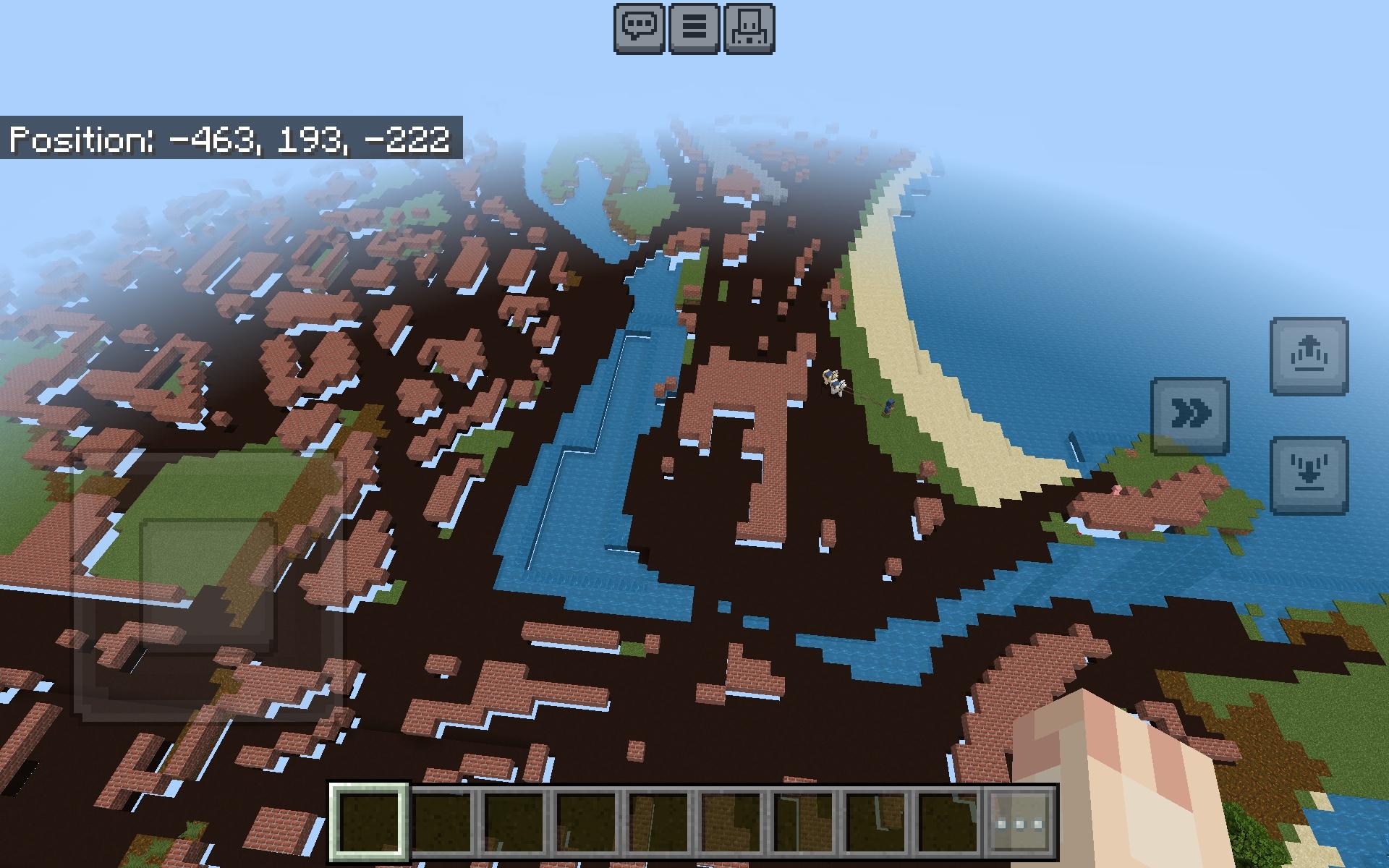 Image of Weymouth beach and harbour in Minecraft