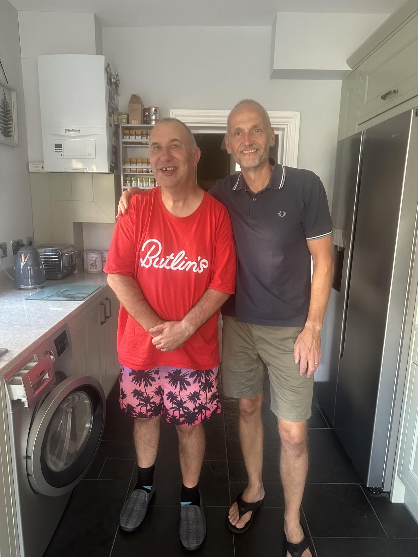 Marc with Shared Lives carer Andy