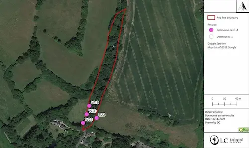 Dormouse results map