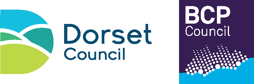 Dorset council and BCP Council logos