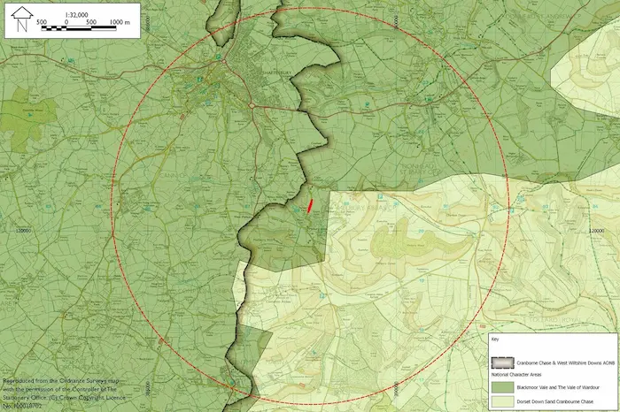 National character areas and AONB