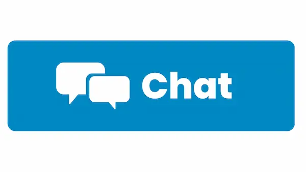 Image of a couple of speech bubbles, with the word "chat" next to it