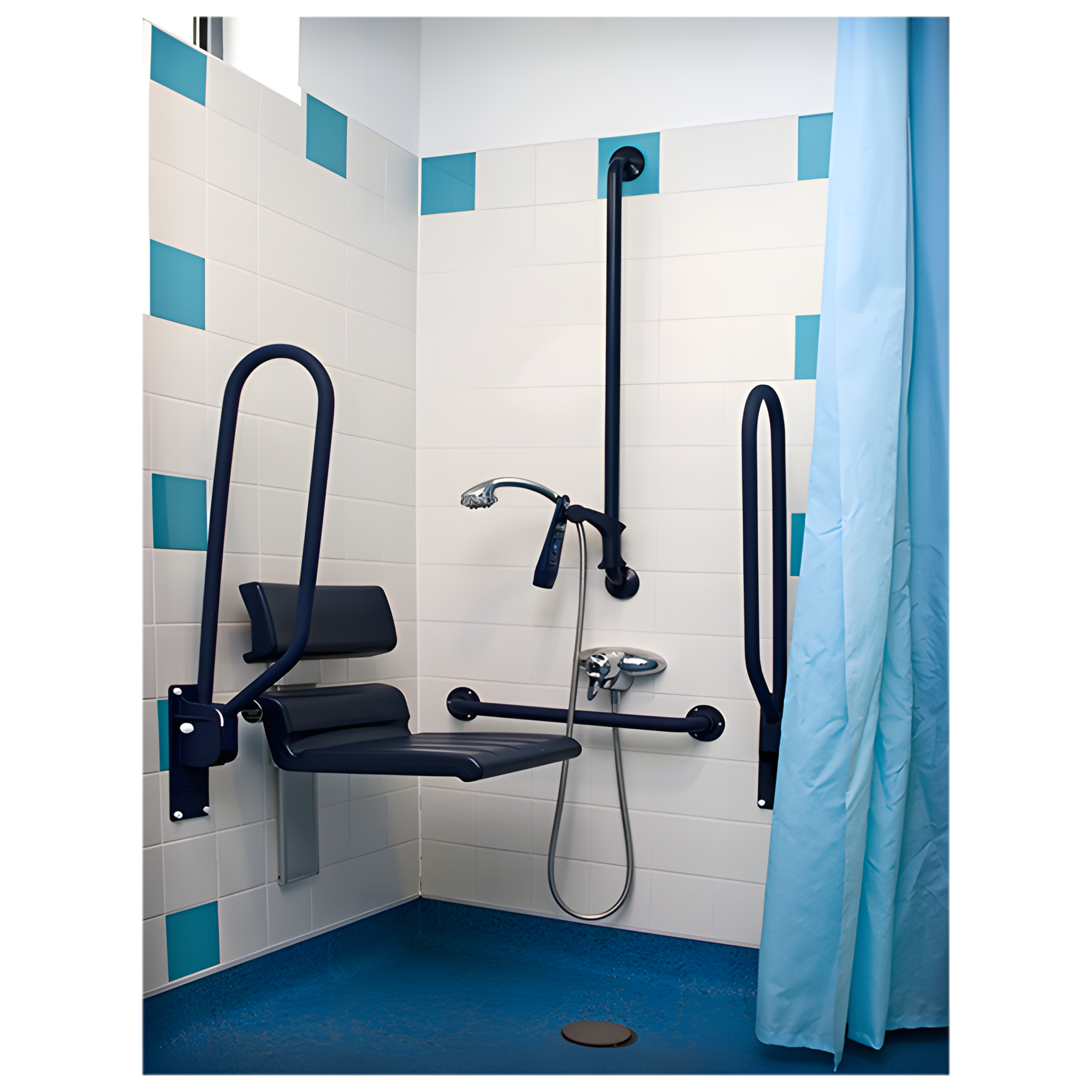 An accessible shower room
