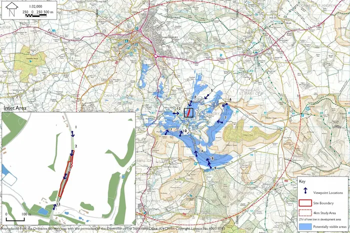 Zone of Theorectical Visibility and Viewpoint Location