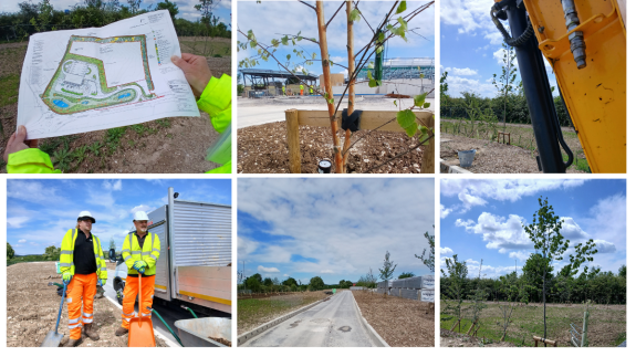 These are assorted images of the Blandford Waste Management Centre