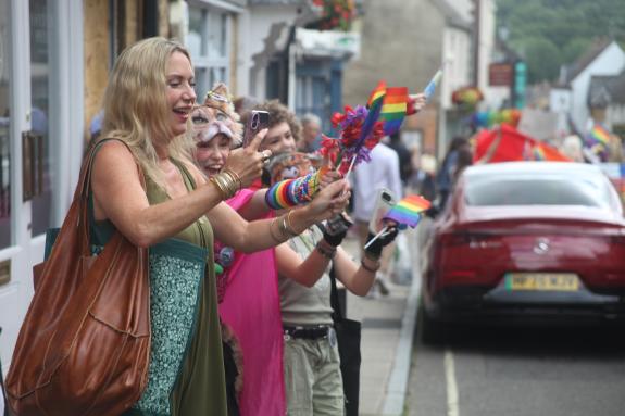 Pride celebrations in Sherborne captured by Eloise Bladen