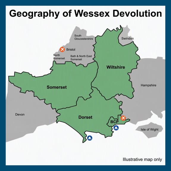 Geography of Wessex Devolution